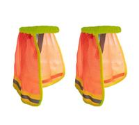 SUPVOX Accessoires pour Chapeaux Pare-Soleil 2pcs Haute Visibilité avec Protection du Cou en Tissu Mesh Respirant, pour Fête Estivale et Activités de Plein Air