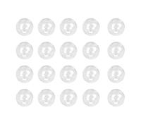 SUPVOX Accessoires pour Fabrication de Boucles D'oreilles à Trou Unique 100pcs en Verre Sphériques Transparents Travail Soigné, Style Simple et Élégant pour Bracelets et Pendants
