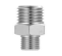 SUPVOX Adaptateur pour Aérographe 1/8 Mâle vers 1/4 Mâle Raccord Rapide en Métal Compatible Tuyau d'Aérographe Connecteur Fileté Externe G1/8 à G1/4 pour Compresseur et Pistolet à