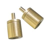 SUPVOX Adaptateur pour Cuisinière Gaz 2 Pièces, Raccord Fileté pour Réservoir de Remplissage Plat et Long, Connecteur Cuivre Anticorrosion pour Rechargement Cartouche Barbecue en Plein Air