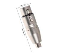 SUPVOX Adaptateur Xlr Femelle vers Rca Femelle Alliage de Zinc Connecteur Audio Stable pour Microphone Câble et Mixeur Adaptateur de Changement de Genre Compact