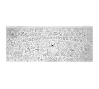 SUPVOX Affiche à Colorier Saint-Valentin Bannière Géante en Papier Épais Nappe à Colorier pour Garçon et Filles Kit de Bricolage Créatif Motifs Cœur et Ours Loisirs Artistiques et