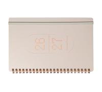 SUPVOX Agenda Hebdomadaire 2026-2027 Beige Carnet de Planification Papier Compact Suivi des Habitudes Calendrier Scolaire et Professionnel Journal de Gestion du Temps pour Travail