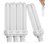 SUPVOX Ampoules Fluorescentes Compactes à Double Tube Lot de 4 13w Blanc Culot à 2 Broches, Lampe à LED Enfichable Fiable et Résistante la Corrosion pour Salle de Bain