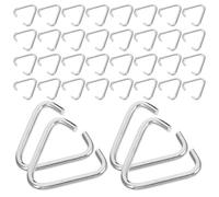 SUPVOX Anneau de Jonction Triangulaire Boucle Moderne 100 Pièces en Fer Argenté pour Bijoux Accessoires DIY