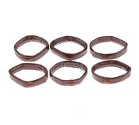 SUPVOX Anneaux De Bracelet De Montre En Cuir Véritable Marron, Lot De 10, Accessoires Classiques Pour Hommes, Adaptés Aux Bracelets 22mm