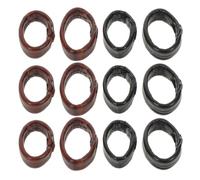 SUPVOX Anneaux de Connexion en Cuir Véritable 10mm 12mm 40pcs pour Accessoires Solide Empêchant le Desserrage pour Bracelet de Montre Adaptés pour Usage Sportif et Extérieur