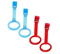 SUPVOX Anneaux de Main pour Lit Bébé 4 Pièces en Plastique Léger et Tissu Confortable pour Entraînement Marche et Aide Bébé à Se Tenir Debout