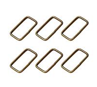Supvox Anneaux Rectangle En MéTal Bronze 100 PièCes Boucles Pour Sangles De Sac Ceintures Et Couture Support Robuste Pour Artisanat Et Loisirs CréAtifs