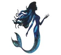 SUPVOX Art Mural Sirène en Fer Shell pour Décoration Murale Élégante Intérieur et Jardin, pour Déco Extérieur et Salle de Bain, Installation Facile
