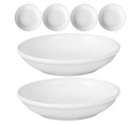 SUPVOX Assiette Bougie Ronde en Céramique 4,5 Pouces Lot de 6, Plat de Rechange pour Chauffe-Cire, pour Diffuseur d'Arômes et Lampe d'Aromathérapie, Fabrication Artisanale, Facile