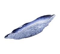 SUPVOX Assiette Coquillage Porcelaine 19 Cm Bleu Glacier, Plateau de Collation Unique, Bol de Nourriture Multifonction pour Fruits, Salades et Desserts, Usage Maison et Restaurant