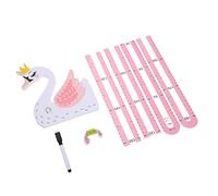 SUPVOX Autocollant de Mesure de Hauteur 3d Motif Animal pour Garçon et Filles, Imperméable, Décor Mural Amovible, Chambre D’garçon et Filles, Suivi de Croissance, Set Autocollants