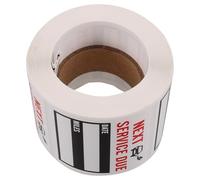 SUPVOX Autocollant de Rappel Vidange Huile Voiture, Rouleau 300 Pièces, Autocollant Amovible Noir pour Entretien Automobile, Étiquette Pratique pour Fenêtre Auto