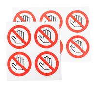 SUPVOX Autocollant De SéCurité Ne Pas Toucher - 10 PièCes - Vinyle Auto-AdhéSif Rouge - 50mm - PréVention Des Blessures MéCaniques - Pour Usine, EntrepôT, Laboratoire