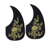 SUPVOX Autocollant Pour Guitare Acoustique 40/41 Pouces 2pcs En Pvc Plaque Anti-rayures Support Adhésif Accessoire Solide Pour Guitare Folk