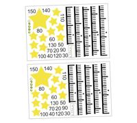 SUPVOX Autocollants Muraux Mesure Taille Garçon Et Filles Tableau De Taille D'étoile Décoration De Chambre Garçon Et Filles Dimension 30x45 Cm Film Pvc Pour Crèche Et Chambre Lot De 2 Pièces