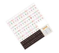 SUPVOX Autocollants Piano Clavier Transparent pour Touches Lettres Grandes Faciles à Lire Accessoire Pédagogique pour Débutants Sans Résidu