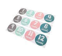 SUPVOX Autocollants Pour Étapes De Croissance Mois Souvenirs Photos Chiffres Clairs Faciles à Appliquer Et Retirer