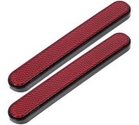 SUPVOX Autocollants Réfléchissants Pour Moto En Abs Rouge, Bande Réfléchissante De Sécurité Haute Visibilité, Lot De 2, Autocollants Décoratifs Pour Extérieur, Accessoires Nuit, Signalisation Routière
