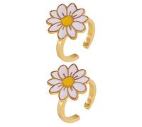 SUPVOX Bague Anti-Anxiété Rotative pour Garçon et Filles 2Pcs Confortable Décorative Silencieuse Bijoux Fidget Soulagement de Stress Petites Filles