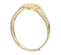 SUPVOX Bague Montre Ajustable Dorée à Quartz Mini Montre Bague Ronde Vintage Cadran Précis Bijou pour Femmes Accessoire Élégant pour Usage Quotidien et Fêtes