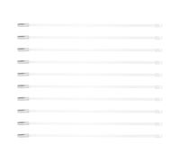 SUPVOX Baguette de Remplacement pour Stores Verticaux 43 Cm Transparent Plastique 10 Pièces Accessoire pour Réglage Inclinaison Rideaux Intérieur Maison Bureau
