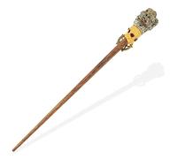SUPVOX Baguette en Cristal Cristaux Faire la fête Halloween avec Magicien Baguettes Fairy Godmother Wand Bonne Baguette de sorcière Baguette de Pierre Naturelle