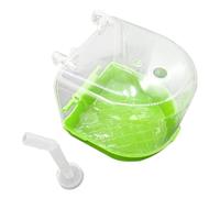 SUPVOX Bain pour Oiseaux PVC Vert avec Injecteur Bassin Suspendu pour Perroquets et Petits Oiseaux Bassin Extérieur pour Bain et Accessoire de Nettoyage Animalier