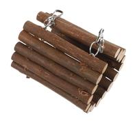 SUPVOX Balançoire Bois Naturel pour Perroquet Cage Jouet Suspendu à Mâcher pour Oiseaux Tunnel Interactif pour Cages De Petits Animaux