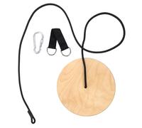 SUPVOX Balançoire Bois pour Garçon Fille Siège Disque Épais à Haute Résistance Corde Ajustable Robuste Balançoire Extérieure pour Garçon Fille Jardin Jeu Extérieur Sécurisé et