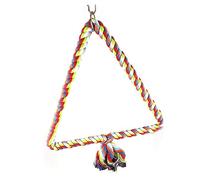 SUPVOX Balancoire Triangle Coton Coloré pour Perroquet Jouet Escalade Et Entraînement pour Oiseaux De Compagnie