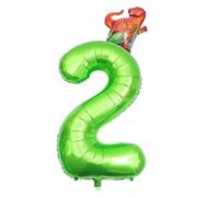 SUPVOX ballon numéroté pour dirigé décoration faire la fête nombre Ballons du numéro de dinosaure ballons d'aluminium d'anniversaire Ballons d'anniversaire mignons Film d'aluminium