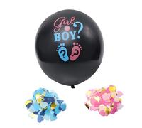 SUPVOX Ballon Shower Latex avec Confettis Bleu et Rose de Décoration pour Fête Annonce Garçon ou Fille pour Gender Reveal et Anniversaire