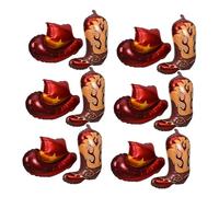 SUPVOX Ballons Chapeau Cowboy Western Aluminium Pour Décorations De Fête à Thème Cowgirl Et Cowboy