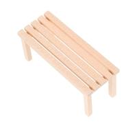 SUPVOX Banc Bois Miniature pour Maison de Poupées Accessoire Décoratif avec Détails Fins pour Aménagement Intérieur et Photo Prop