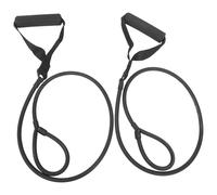 SUPVOX Bande de Résistance en Latex Noire pour Pédales - Paire de Cordes de Traction Élastiques pour Musculation à Domicile Extenseurs Fitness Femme Équipement Compact pour Rééducation