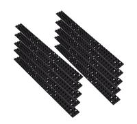 SUPVOX Bande Piquante Anti-Oiseaux Et Chats pour Extérieur Jardin, Lot de 10 Pièces, Plastique Noir, Protection des Murs Et Clôtures, Dissuasion sans Blessure