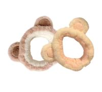 SUPVOX Bandeau Style Créatif et Confortable 2pcs Cheveux Femme Élastique en Peluche pour Maquillage et Soins Visage Spa et Lavage Visage