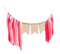 SUPVOX Bannière Toile Fanion pour Ère Fête Danniversaire Garçon Fille Décoration Suspendue Rose Bleu Ornement pour Garçon Fille Surprise Anniversaire Unique