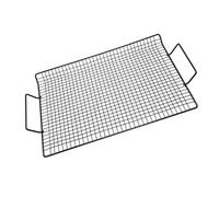 SUPVOX Barbecue INOX avec Double Poignée Maille Fine Antiadhésive Outil pour Camping et Cuisson Plein Air