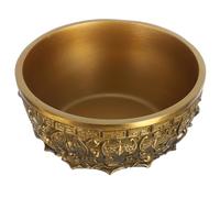 SUPVOX Bassin au Trésor Feng Shui en Cuivre Patiné 11 Cm, Bol à Trésor Artisanal pour Salon et Entrée, Décoration Intérieure Symbolisant Richesse et Prospérité, Poids 402 G