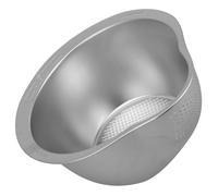 SUPVOX Bassine à Légumes Multifonction en Acier Inoxydable 304, Panier Égouttoir à Riz et Fruits de Taille Moyenne, Passoire Stable à Fond Plat Cuisine et Lavage Quotidien