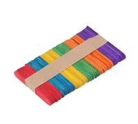 SUPVOX Bâtonnets en Bois Bois Lisse sans Bavure pour Loisirs Créatifs 50 Pièces Fabrication Fine, pour Maquettes et Peinture DIY Garçon et Filles