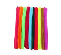 SUPVOX Bâtonnets en Peluche pour Bricolage Garçon et Filles 300 Pièces Multicolores Souples Modulables Maternelle Éveil Manuel Noël Fête Décoration Couleur Aléatoire