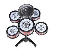 SUPVOX Batterie pour Garçon et Filles Moyenne Taille 5 Tambours Chaise, Éducatif Musical Percussion Jazz, Développement Coordination Œil-Main et Audition, Jouets Musicaux Amusants