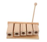 SUPVOX Bloc de Percussion Bois Tons pour Garçon Fille Instrument Musical Éducatif Bois Kit Complet pour Apprentissage Musical Préscolaire et Méditation Yoga