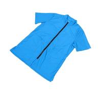 SUPVOX Blouse de Toilettage pour Animaux Bleu, Légère et Anti-Statique en Polyamide, Manches Courtes, pour Professionnels du Toilettage et Usage à Domicile