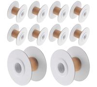 SUPVOX Bobines de Couture en Plastique Détachables 6x3 Cm, Lot de 10 Bobines de Fil pour Tricotage, Tissage et Bricolage, Compatibles Machines à Coudre, Rangement Pratique pour Loisirs