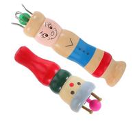 SUPVOX Bobines de Fil en Bois 2 Pcs Aiguilles Machine à Crochet Manuelle pour Tissage de Laine et Ficelle Outil DIY Créatif pour Bracelets Loisirs Créatifs Kit Couleur Aléatoire
